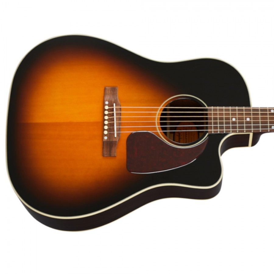 Epiphone Inspired by Gibson J-45 EC Electro Acoustic, Aged Vintage Sunburst